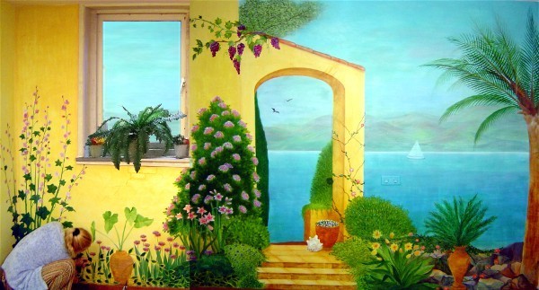 muurschildering-mediterraan