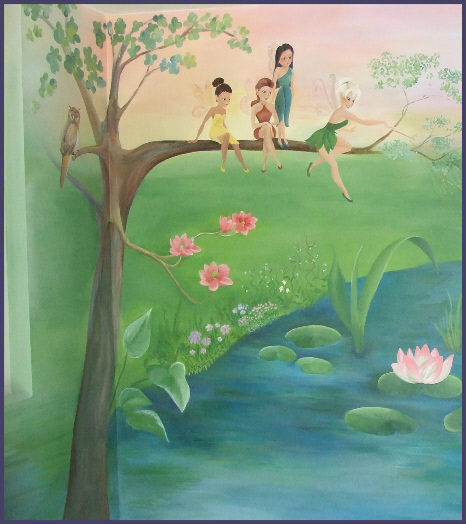 tinkerbell-elfjes-muurschildering
